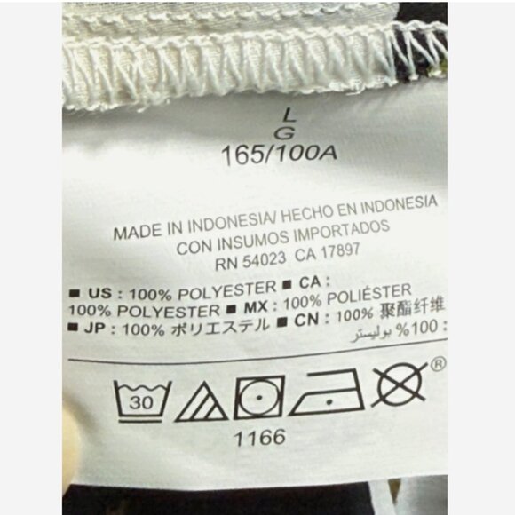 Old Navy Green White Black Geometric Sheer Tank Top Blouse L NWT - Picture 9 of 9